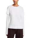 Eb Denim Rory Layered Tee In White