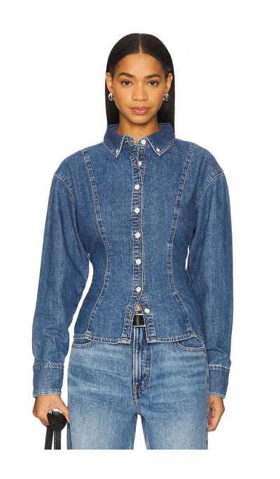 Eb Denim Rose Blouse In Rochelle
