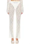 Eb Denim Split Hem Jegging In White