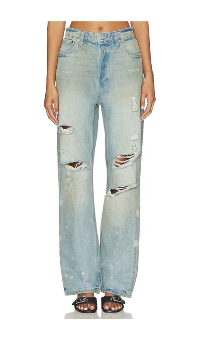 Eb Denim Sofia High Rise Relaxed In Black