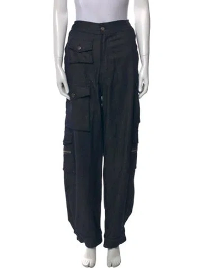 Pre-owned Eb Denim Straight Leg Pants In Black