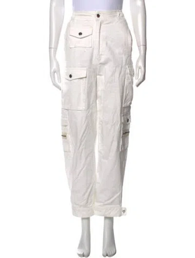 Pre-owned Eb Denim Straight Leg Pants In White