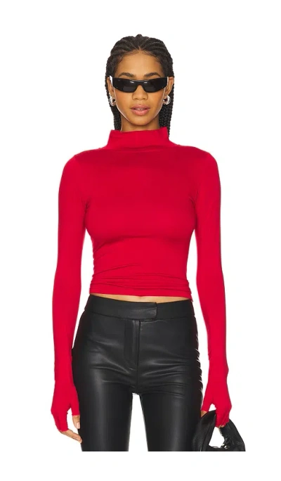 Eb Denim Shirt Mit Stehkragen Swann In Red