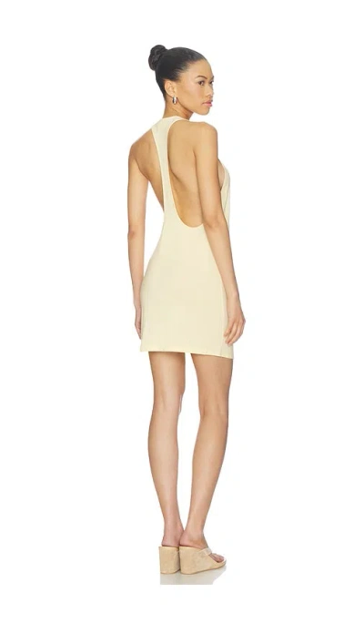Eb Denim Valley Racer Tank Dress In Yellow