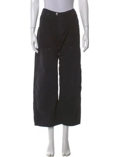 Pre-owned Eb Denim Wide Leg Pants In Black