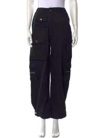 Pre-owned Eb Denim Wide Leg Pants In Black