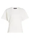 Eb Denim Eero Basic Crewneck T-shirt In White