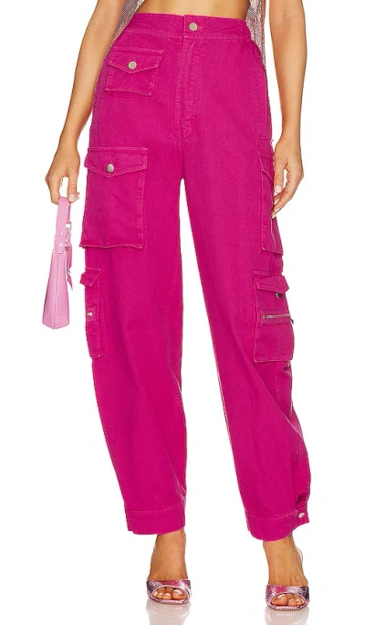 Eb Denim X Revolve Cargos In Fuchsia