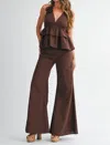 Eb Luxe Kiara Set In Brown In Brown