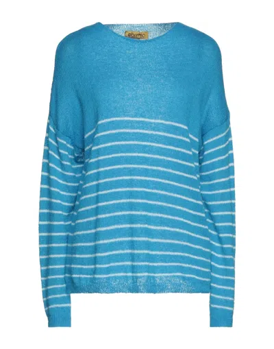 EBARRITO EBARRITO WOMAN SWEATER AZURE SIZE ONESIZE ACRYLIC, POLYAMIDE, WOOL, MOHAIR WOOL