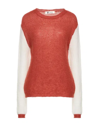 EBARRITO EBARRITO WOMAN SWEATER BRICK SIZE ONESIZE ACRYLIC, POLYAMIDE, WOOL, MOHAIR WOOL