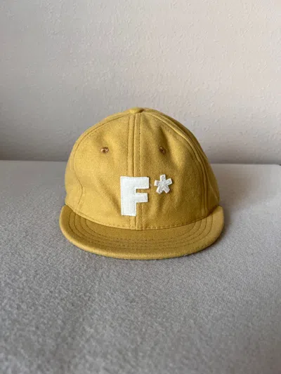 Pre-owned Ebbets Field Flannels X Golf Le Fleur 7 1/2 Golf Le Fleur F Fitted Cap In Yellow