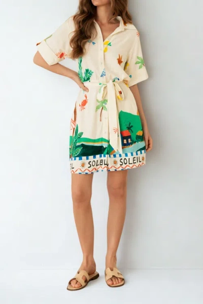 Ebby & I Josephina Shirt Dress In White