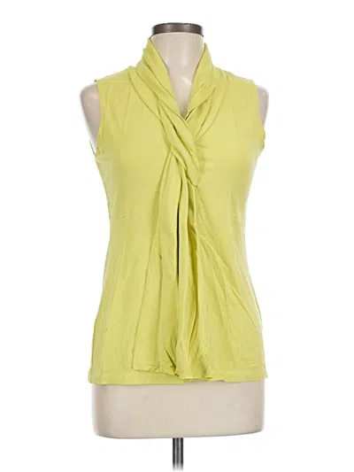 Ebby By Farinaz Taghavi Sleeveless Blouse In Yellow