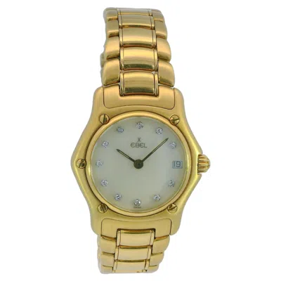 Pre-owned Ebel 1911 18k Yellow Gold Mop Diamond Dial Ladies Watch