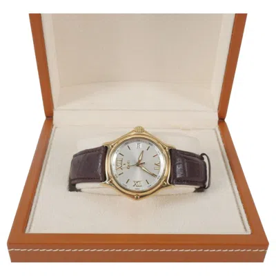 Pre-owned Ebel 1911 Ref 8187241 Solid 18k Yellow Gold Swiss Made Quartz 37mm Watch
