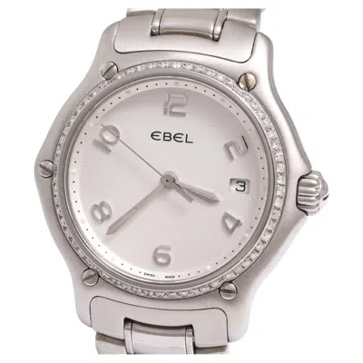 Pre-owned Ebel 911 Lady Wrist Watch In Stainless Steel & Diamond Bezel In Multi
