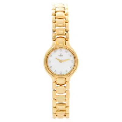 Pre-owned Ebel Beluga 18k Yellow Gold Ladies Quartz Watch 866960