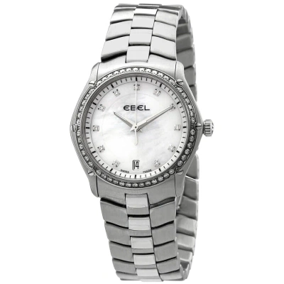 Ebel Classic Sport Mother Of Pearl Dial Diamond Bezel Ladies Watch 1215987