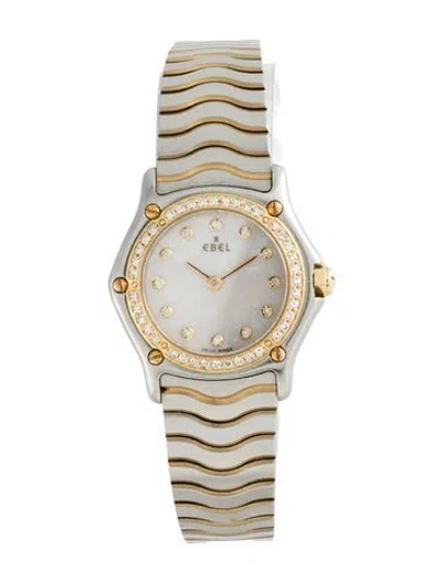 Pre-owned Ebel Classic Wave Watch, 23mm In Multicolor