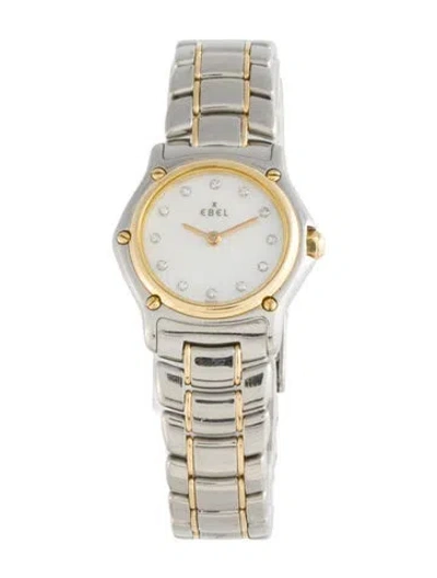 Pre-owned Ebel Classic Wave Watch, 23mm In Multicolor