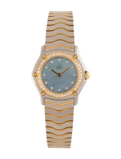 Pre-owned Ebel Classic Wave Watch, 24mm In Multicolor