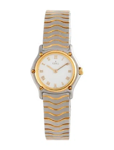 Pre-owned Ebel Classic Wave Watch, 24mm In Multicolor