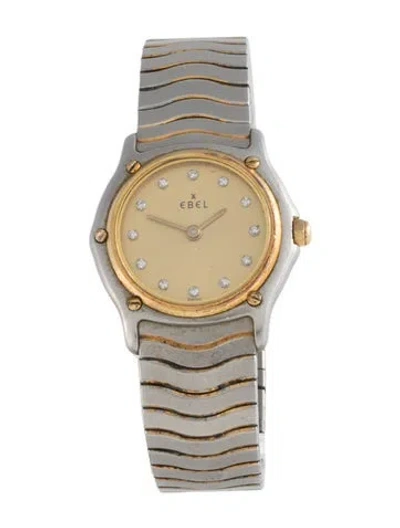 Pre-owned Ebel Classic Wave Watch, 27mm In Multicolor