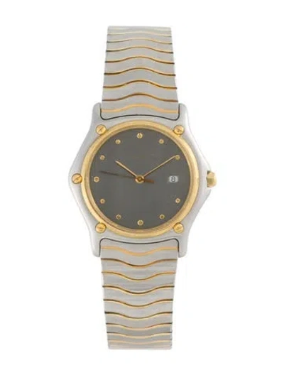 Pre-owned Ebel Classic Wave Watch, 31mm In Multi