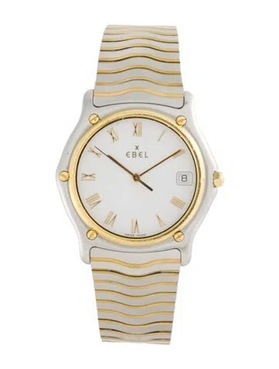 Pre-owned Ebel Classic Wave Watch, 34mm In Multi