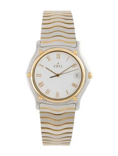 Pre-owned Ebel Classic Wave Watch, 34mm In Multicolor