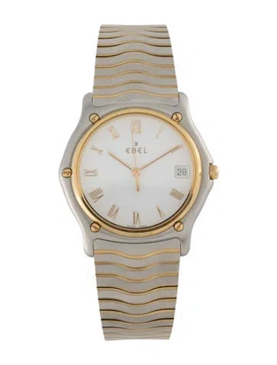 Pre-owned Ebel Classic Wave Watch, 34mm In Multicolor