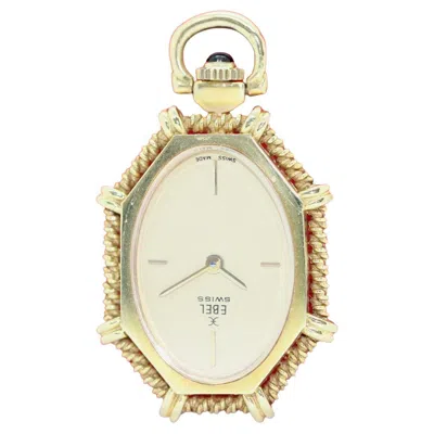 Pre-owned Ebel Ladies Pocket Jewelry Watch Pendant, Enhancer, 18 Karat Gold In Multi