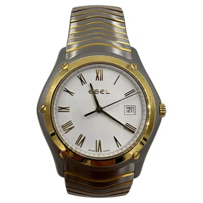 Pre-owned Ebel Sports Classic 41mm Steel And 18k Yellow Gold Quartz Wristwatch