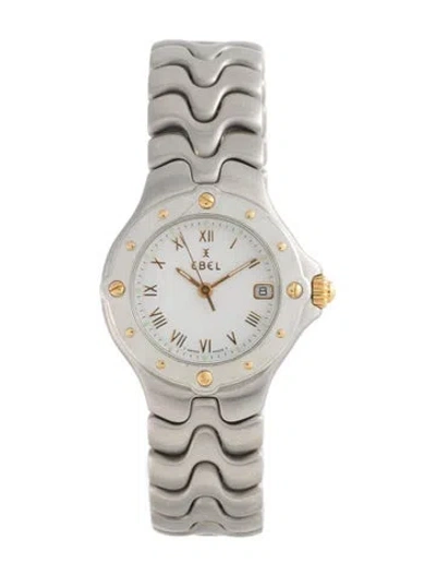 Pre-owned Ebel Sportwave Watch, 28mm In Multicolor