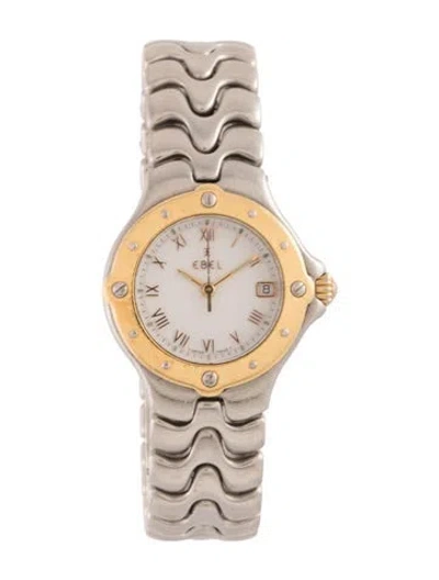 Pre-owned Ebel Sportwave Watch, 28mm In Multicolor