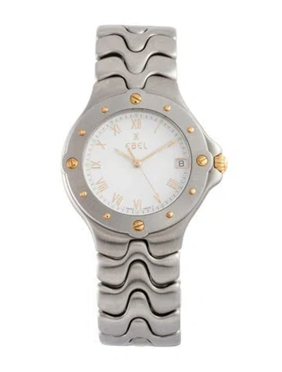 Pre-owned Ebel Sportwave Watch, 36mm In Multi