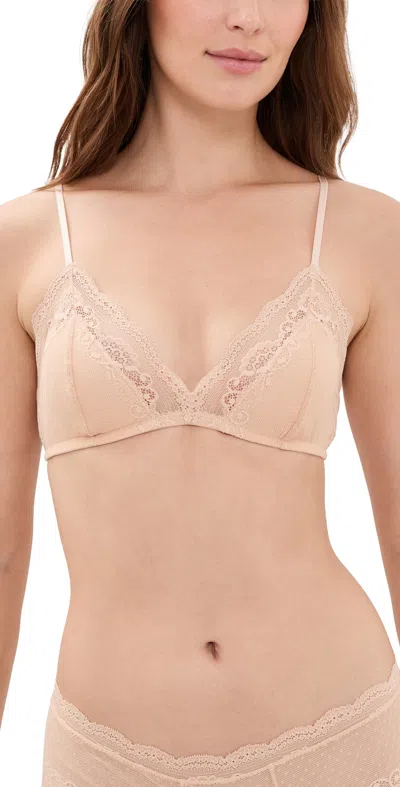 Eberjey Anouk Classic Lace Bralette Nude