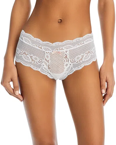 Eberjey Anouk Lace Swiss-dot Thong In White
