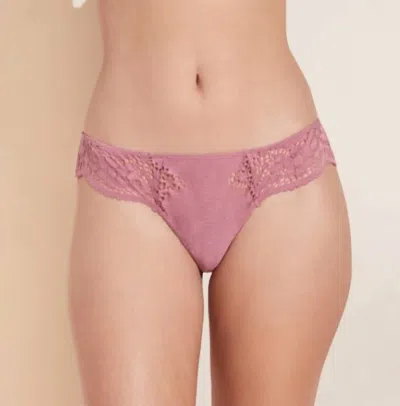 Eberjey Beatrix Cheeky Bikini Bottom In Foxglove In Pink