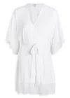 Eberjey Beatrix Lace-embellished Jersey Robe