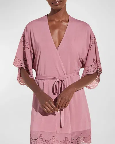 Eberjey Women's Beatrix Modal Robe In Fox Glove