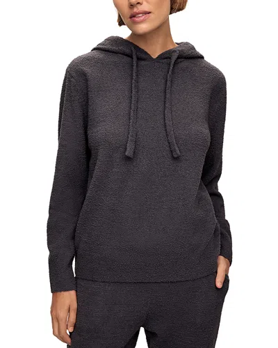 Eberjey Boucle Hooded Sweatshirt In Graphite