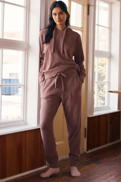 Eberjey Bouclé Joggers Pants In Brown