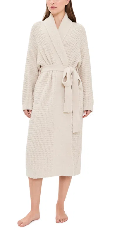 Eberjey Boucle Waffle Knit Robe French Oak In Gold
