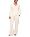 Eberjey Boucle Wide Leg Pants In White