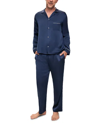 Eberjey Charles Long Pajama Set In Black