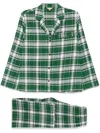 Eberjey Cotton Long Pyjama Sets In Green