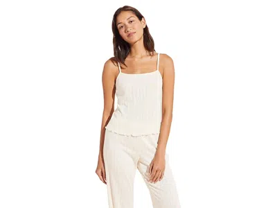 Eberjey Cotton Modal Pointelle Cami In White