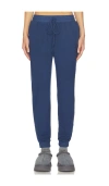 Eberjey Cozy Time Stretch-knit Sweatpants In Blue
